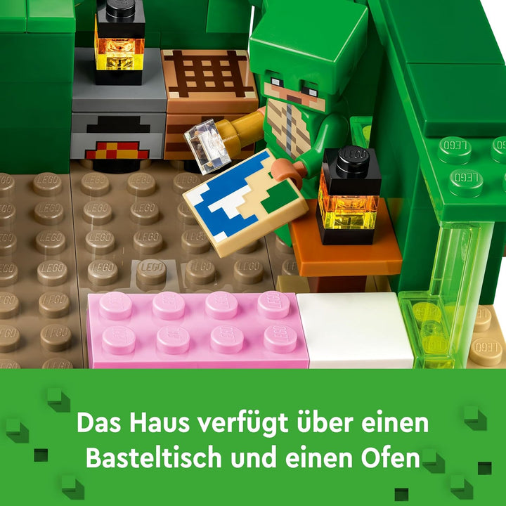 Lego Minecraft Das Schildkrötenstrandhaus, Spielzeug-Haus mit Zubehör für Mädchen und Jungen ab 8 Ja