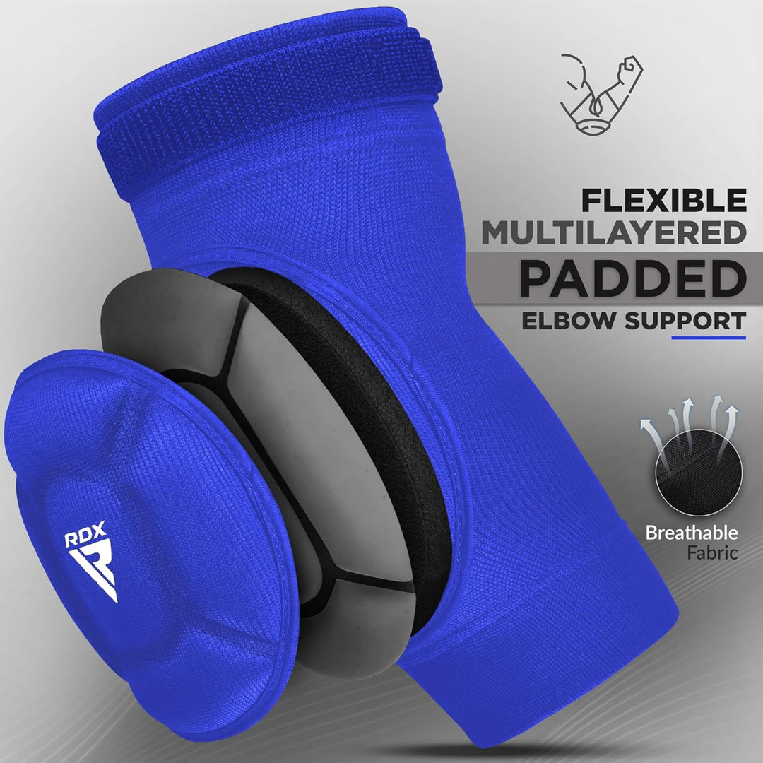 RDX Ellbogenschoner Kampfsport, Ellenbogenschutz MMA Muay Thai, Ellenbogenschützer Thaiboxen Ellboge