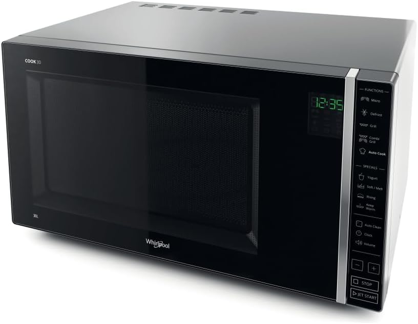 Whirlpool MWP 303 SB Kombination Grill und Mikrowelle / 900 W/ 30 L Garraum / Quartz Grill 1050 W /