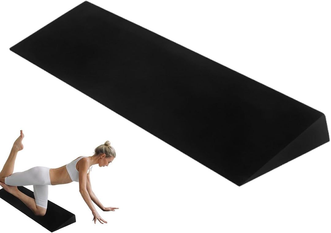 Squat Wedge, Heel Elevated Slant Board, Footrest Cushion 20.08x5.91x1.97 inches for Calf Stretching,