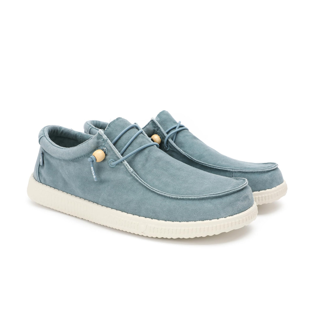 WALK IN PITAS | WP150 WALLABI Washed | Herren Mokassins | Flache Slipper für Männer | Slip on Loafer