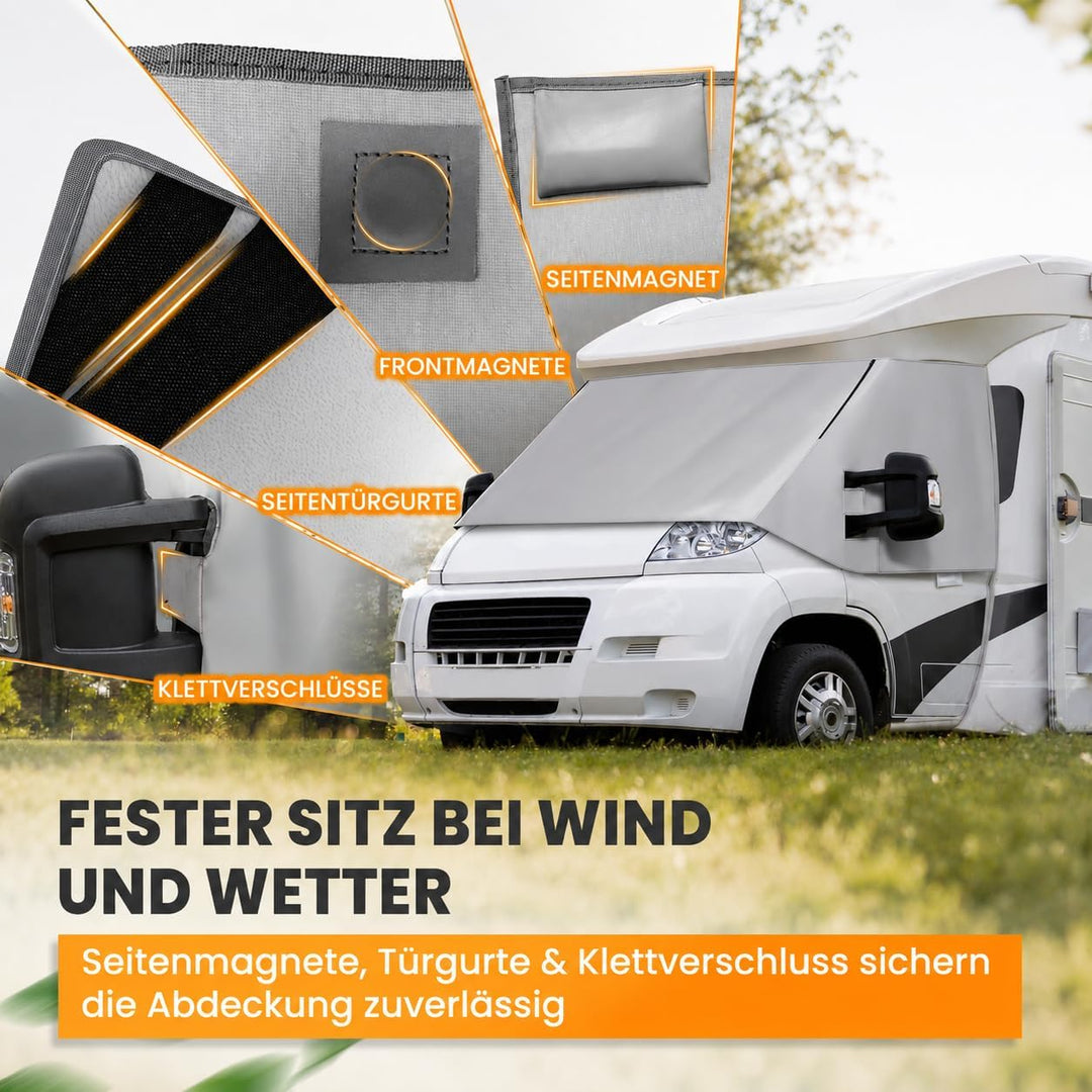 FIAT Ducato Frontscheibenabdeckung – hochwertige, wetterfeste Thermomatte aussen mit effektivem Sonn