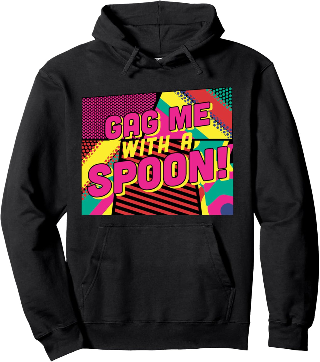 Würgen Sie mich mit einem Löffel 80er Retro Style 80er Party Pullover Hoodie