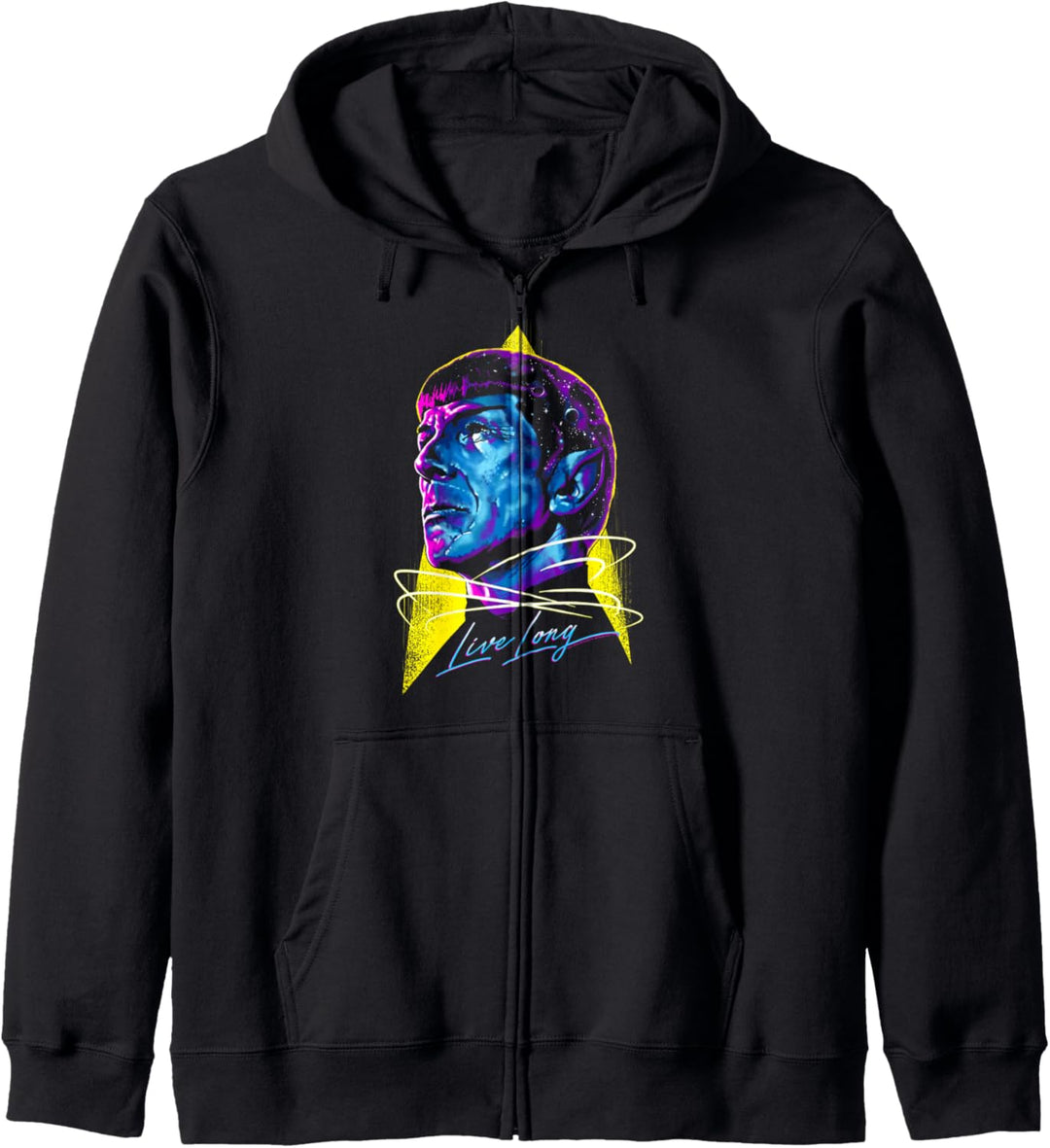 Star Trek: The Original Series Live Long Neon Galaxy Spock Kapuzenjacke