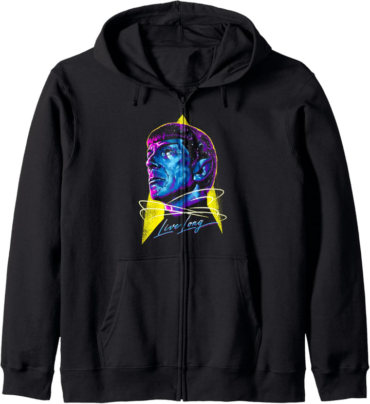 Star Trek: The Original Series Live Long Neon Galaxy Spock Kapuzenjacke