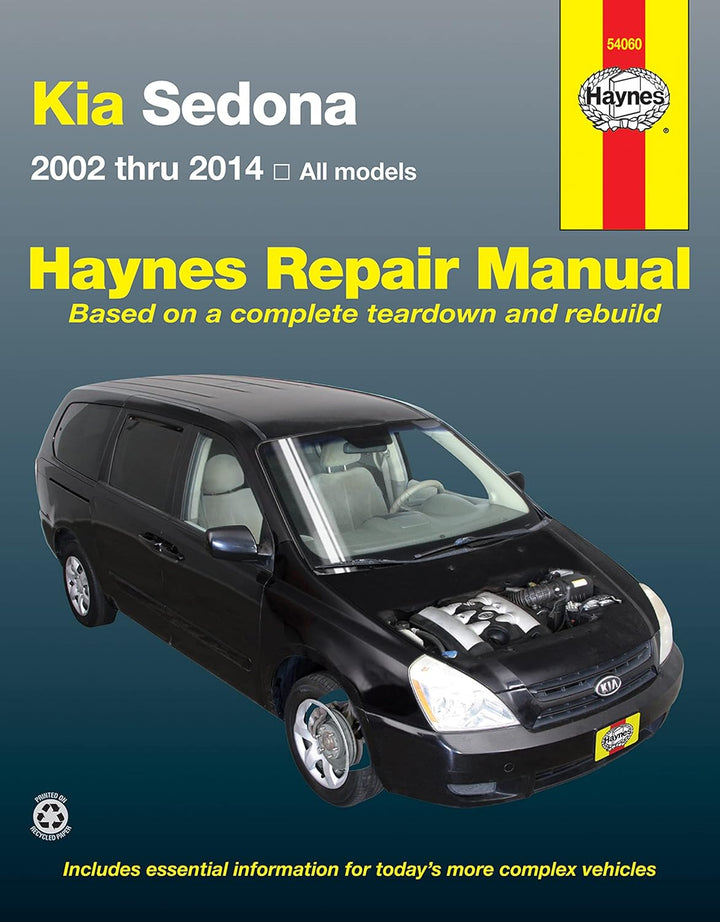 Kia Sedona, '02-'14: 2002-14 (Hayne's Automotive Repair Manual)