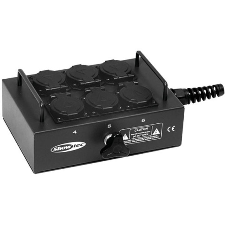 BO-6-PG Powerbox mit 6 Schuko für Kabelanschluss