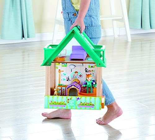Hape Tierarzt-Set Haus mit Figuren und Tierarztpraxis 30-teilig, ab 3 Jahren