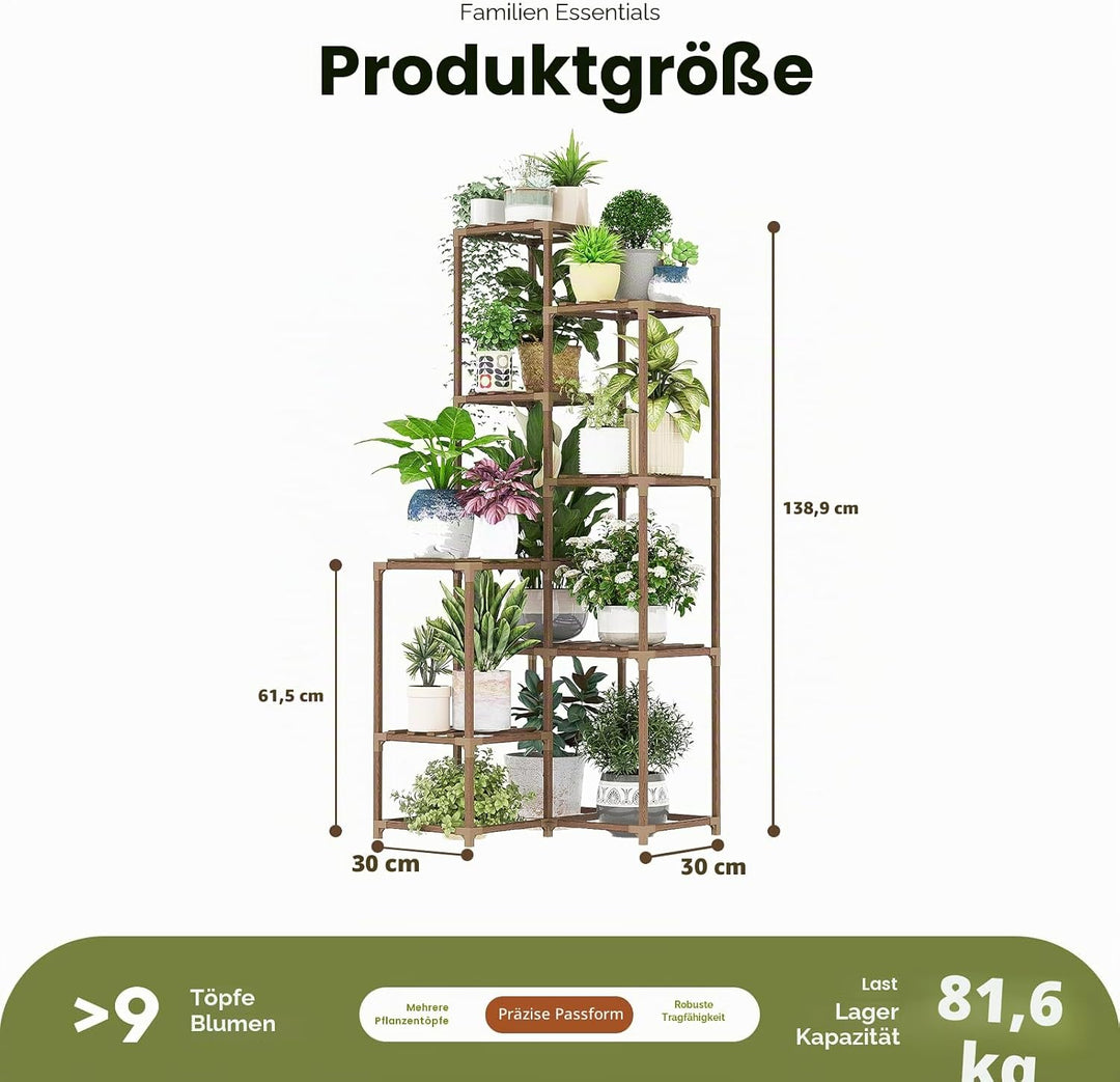 Bamworld Hoher Pflanzenständer Indoor Outdoor Ecke Grosses Regal Pflanzenregale Pflanzenhalter für W