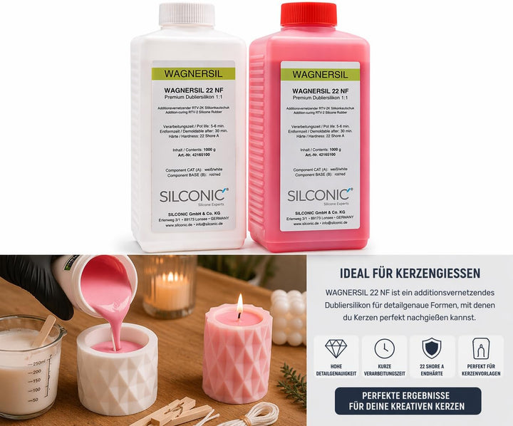 WAGNERSIL 22 NF Premium Silikon Kautschuk Dubliersilikon (weich) 2