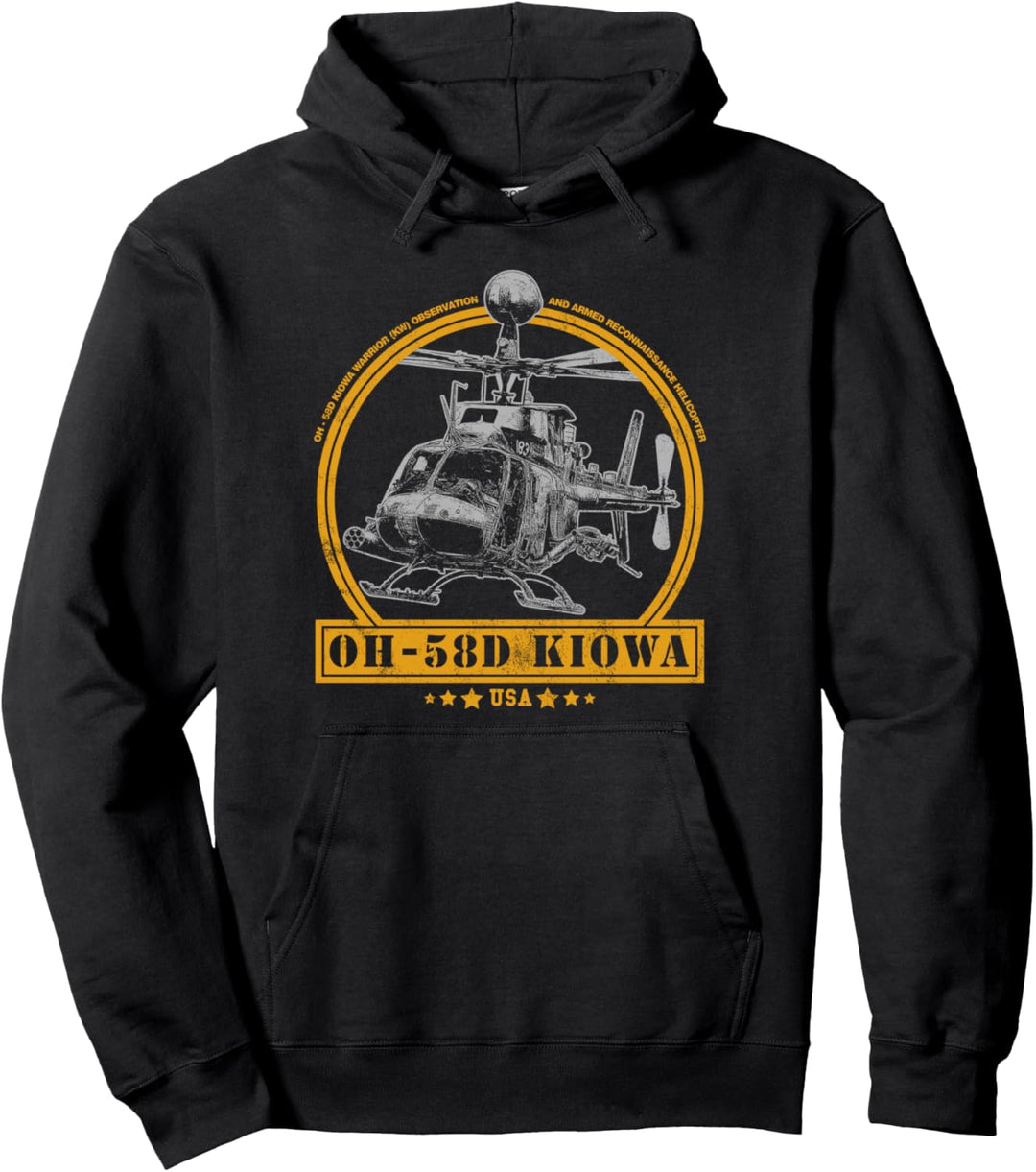 OH-58D Kiowa Warrior Kampfhubschrauber Pullover Hoodie