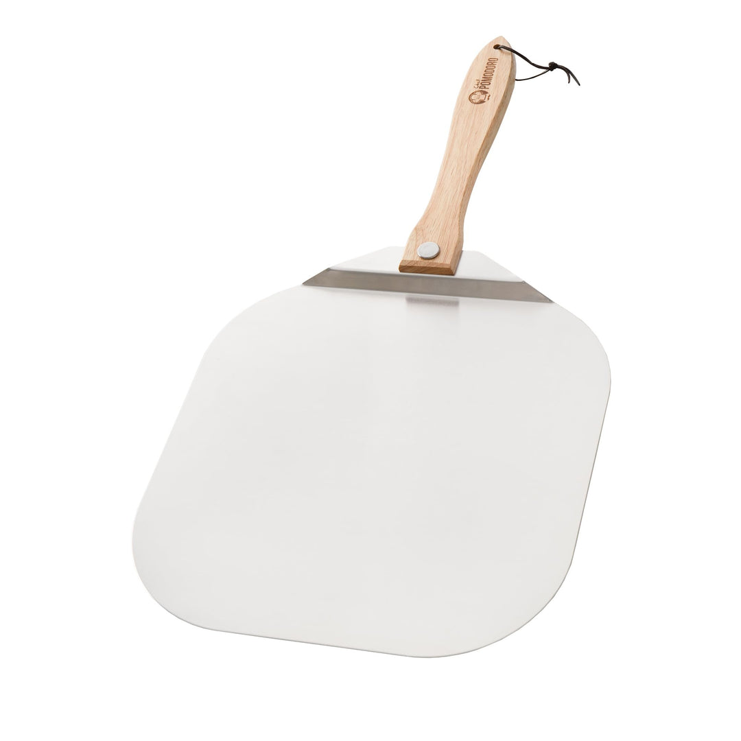 Chef Pomodoro - Pizzaschieber - 35,6 x 40,6 cm - Faltbarer Griff - Perforierte Aluminium Pizzaschauf