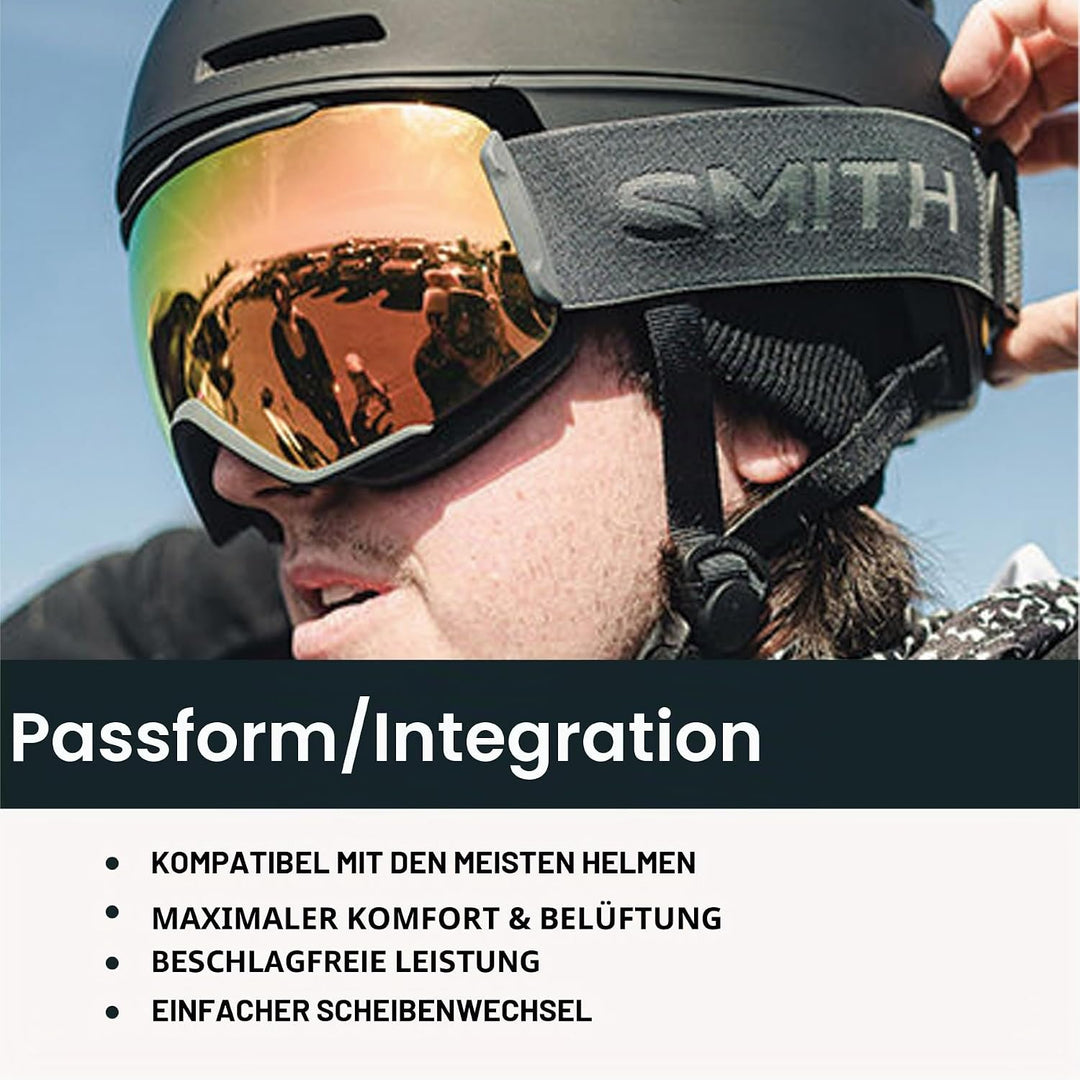 SMITH 4D MAG S Goggles with ChromaPop Lens – Easy Lens Change Technology for Skiing &amp; Snowboarding –