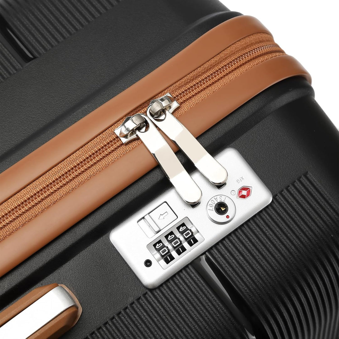British Traveller Reisekoffer Mittelgross Koffer Trolleys Mittelgross Hartschalenkoffer 100% PP Hand