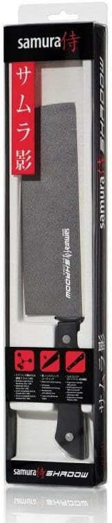 SAMURA Shadow Nakiri - Gemüsemesser 6.7"/170 mm. Härte 59 HRC AUS-8 (Japan) mit Antihaftbeschichtung