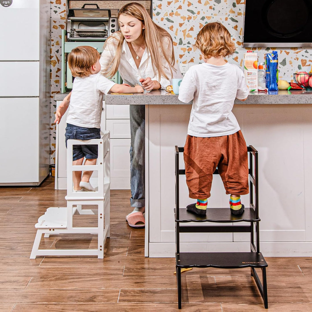 COSYLAND Lernturm ab 1 Jahr & 2 Jahre – Montessori Lernturm für Kinder – Sicherer Learning Tower & T
