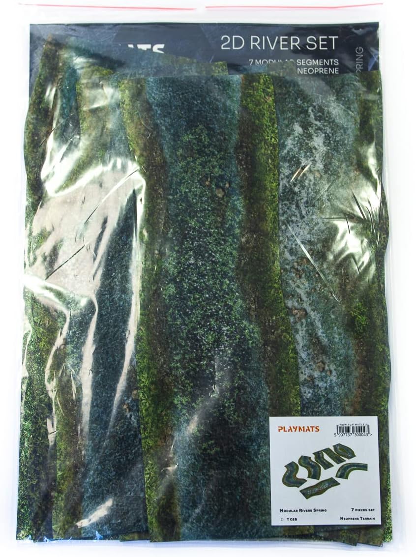 2D modulares Fluss-Set kompatibel mit Warmachine & Hordes, Warhammer Age of Sigmar, Warhammer 40k, S