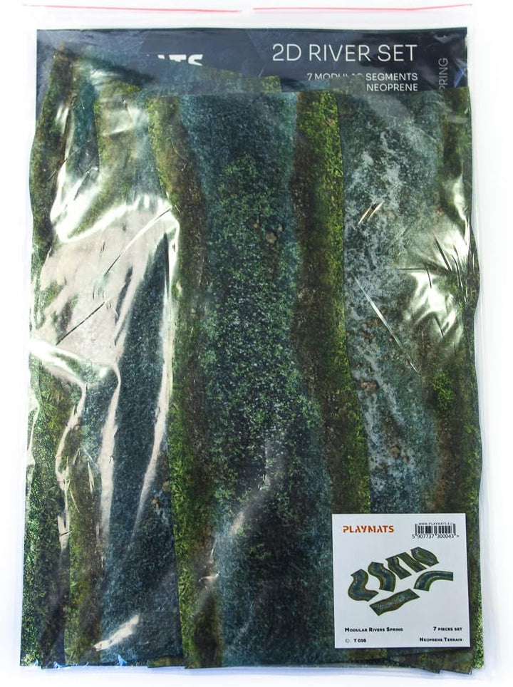 2D modulares Fluss-Set kompatibel mit Warmachine & Hordes, Warhammer Age of Sigmar, Warhammer 40k, S