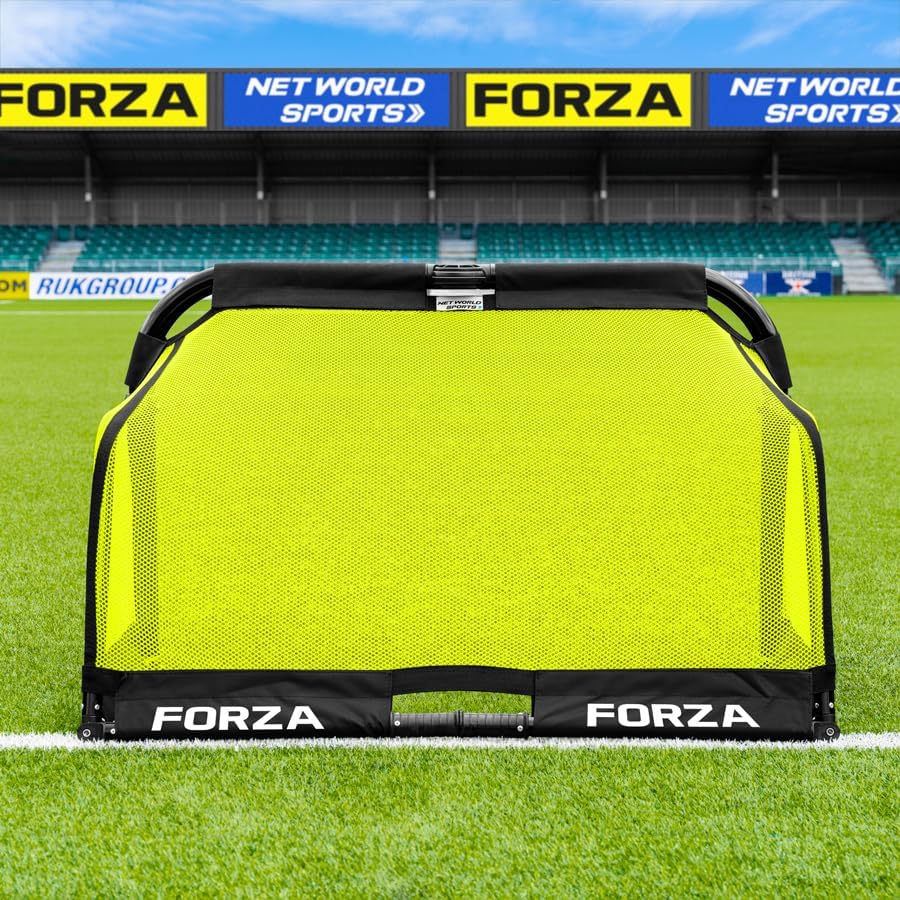 FORZA POD Tor | Pro Alu50 Tragbares Pop-Up-Trainingstor mit Netz und Tragetasche, Schnellaufbau | Le