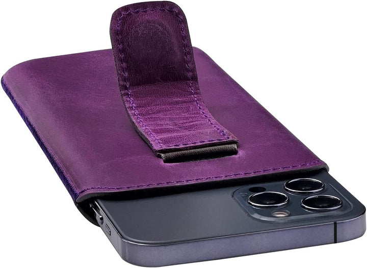 Suncase ECHT Ledertasche Leder Etui *Slim-Edition* kompatibel mit iPhone 16 Pro Max (6,9 Zoll) Hülle