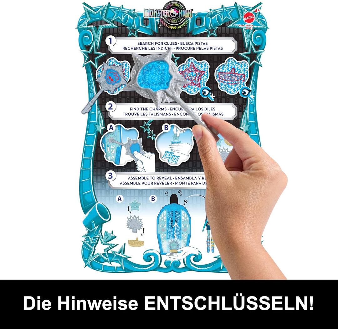 Monster High Skulltimate-Secrets-Set aus Puppe und Accessoires, Hauntlywood Mysteries Frankie Stein
