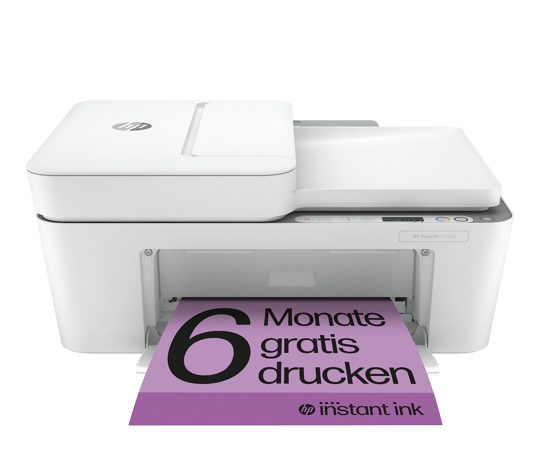 HP DeskJet 4120e Multifunktionsdrucker (HP+, Drucker, Kopierer, Scanner, mobiler Faxversand, WLAN, A