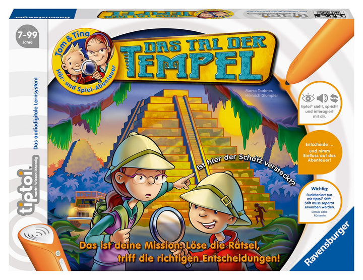Ravensburger tiptoi Tom & Tina, Das Tal der Tempel (Spiel-Zubehör): Das ist Deine Mission: Löse die