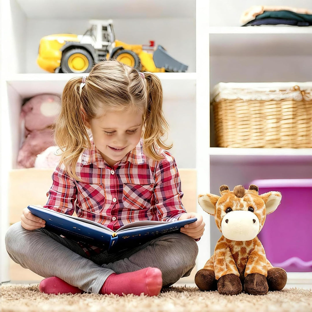 shownicer Plüschtier Giraffe Kuscheltier Stofftier Kawaii Giraffe Plüsch Kissen Spielzeug Geschenk f
