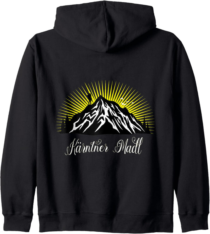 Kärnten T-Shirt Kärntner Madl Wandern Trekking Berge Frauen Kapuzenjacke