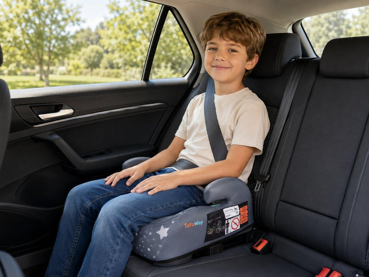 Tataway Babyautositz ISOFIX Black i-Size ECE R129, Kindergrösse 125-150 cm, 22-36 kg, 6-12 Jahre alt