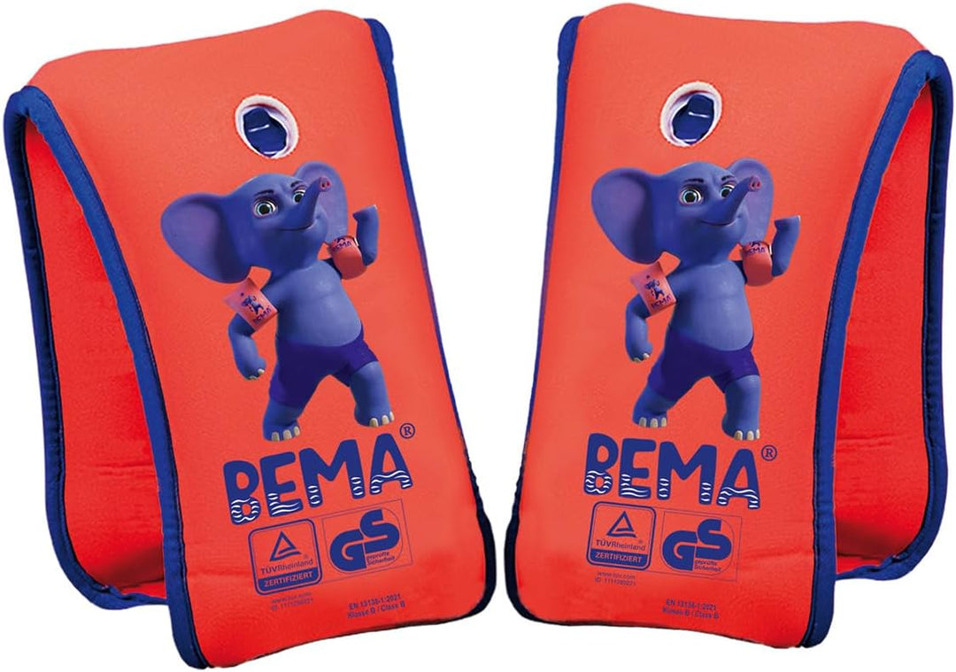 Bema 18004 - Neopren Schwimmflügel Schwimmlernhilfe für Kinder mit Doppelluftkammern und Sicherheits