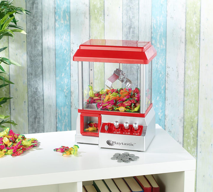 Playtastic Süssigkeiten Automat: Batteriebetriebener Süssigkeitenautomat Candy Grabber (Greifautomat