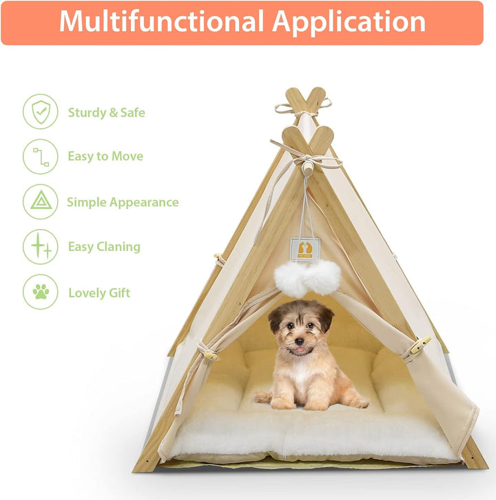 Haustier-Tipi, Hundezelt, Katzen- und Hunde-Tipi-Bett, Haus, Haustier-Zelt für den Innenbereich, Hau