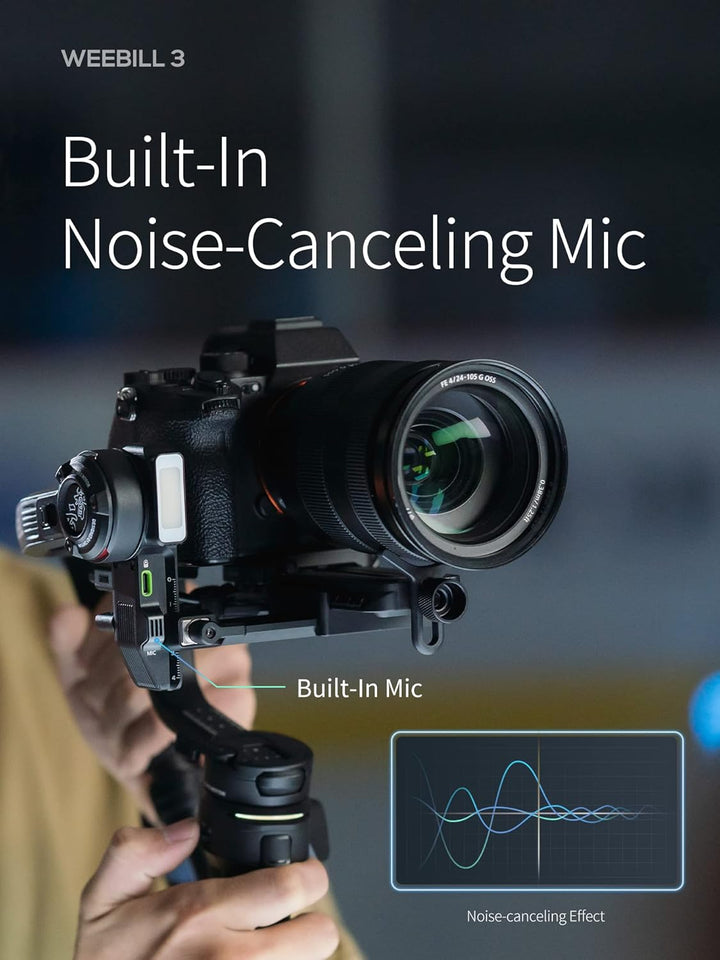 ZHIYUN Weebill 3 Combo [Official] 3 Achsen Gimbal Kamera Stabilisator für DSLR und Spiegellose Kamer