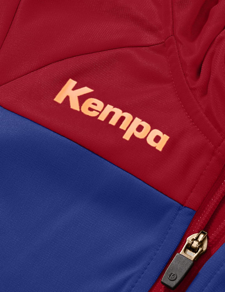 Kempa Unisex Kinder Prime Multi Jacke Kinder Jacke, deep blau/deep rot
