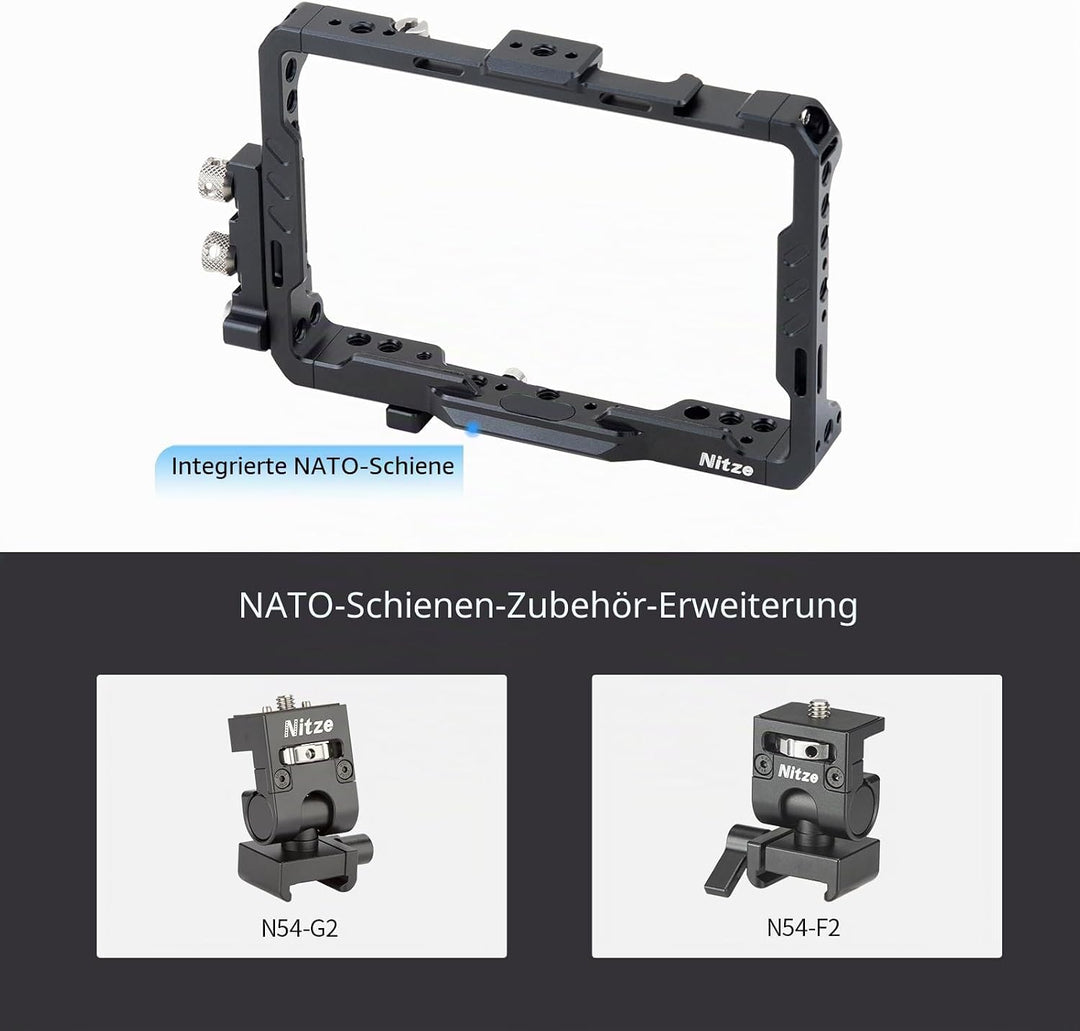 Nitze Monitor Cage for Blackmagic Video Assist 5’’ 3G/12G - JT-B01A Monitor Cage-JT-B01A, Monitor Ca