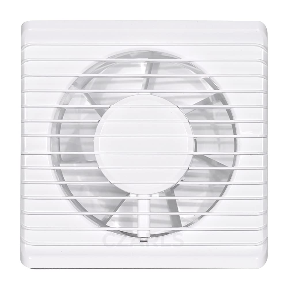 F.H. ANA Badlüfter Wandlüfter Ventilator Ø 125 mm - Feuchtesensor + Nachlauf - Weiss (Funktion: Feuc