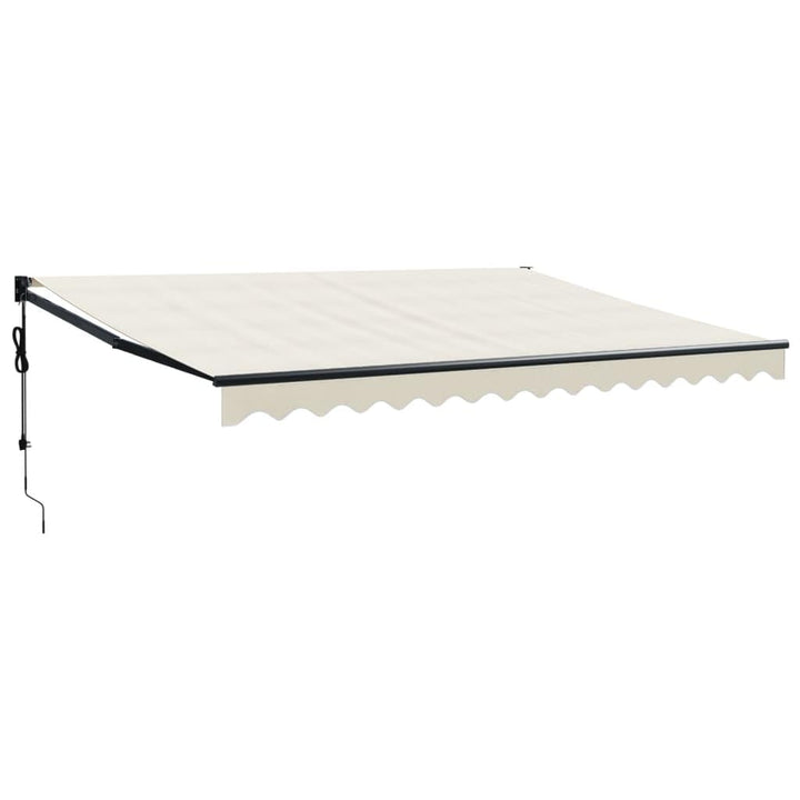 vidaXL Elektrische Markise mit Kurbel Creme 4,5x3 m 4.5 x 3 m Creme, 4.5 x 3 m Creme