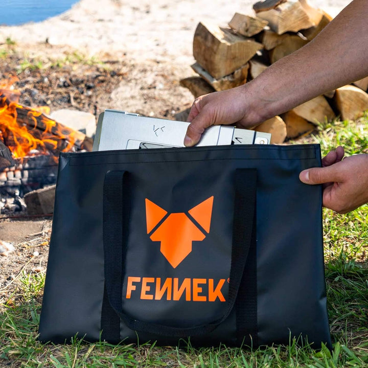 FENNEK 4 FIRE | steckbares Zubehör für Feuerschale FENNEK Hexagon | Grillplatte, Plancha, Grillrost