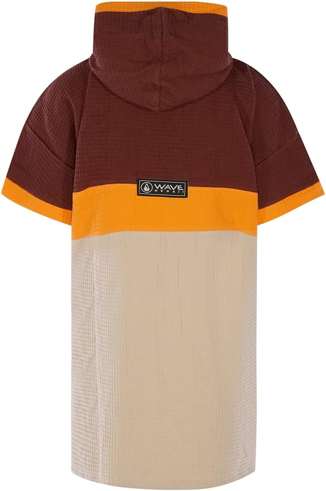 WAVE HAWAII Poncho Porlamar Surfponcho 100% Baumwolle für Körpergrössen von 155 - 185 cm Umkleidehil