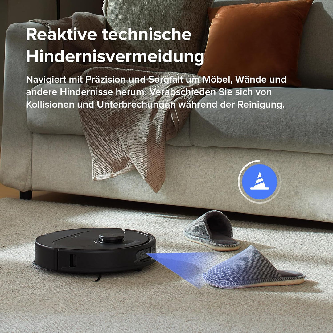 roborock Qrevo S Saugroboter mit Wischfunktion, 7000 Pa HyperForce® Reinigungsleistung, 45 dB(A) lei