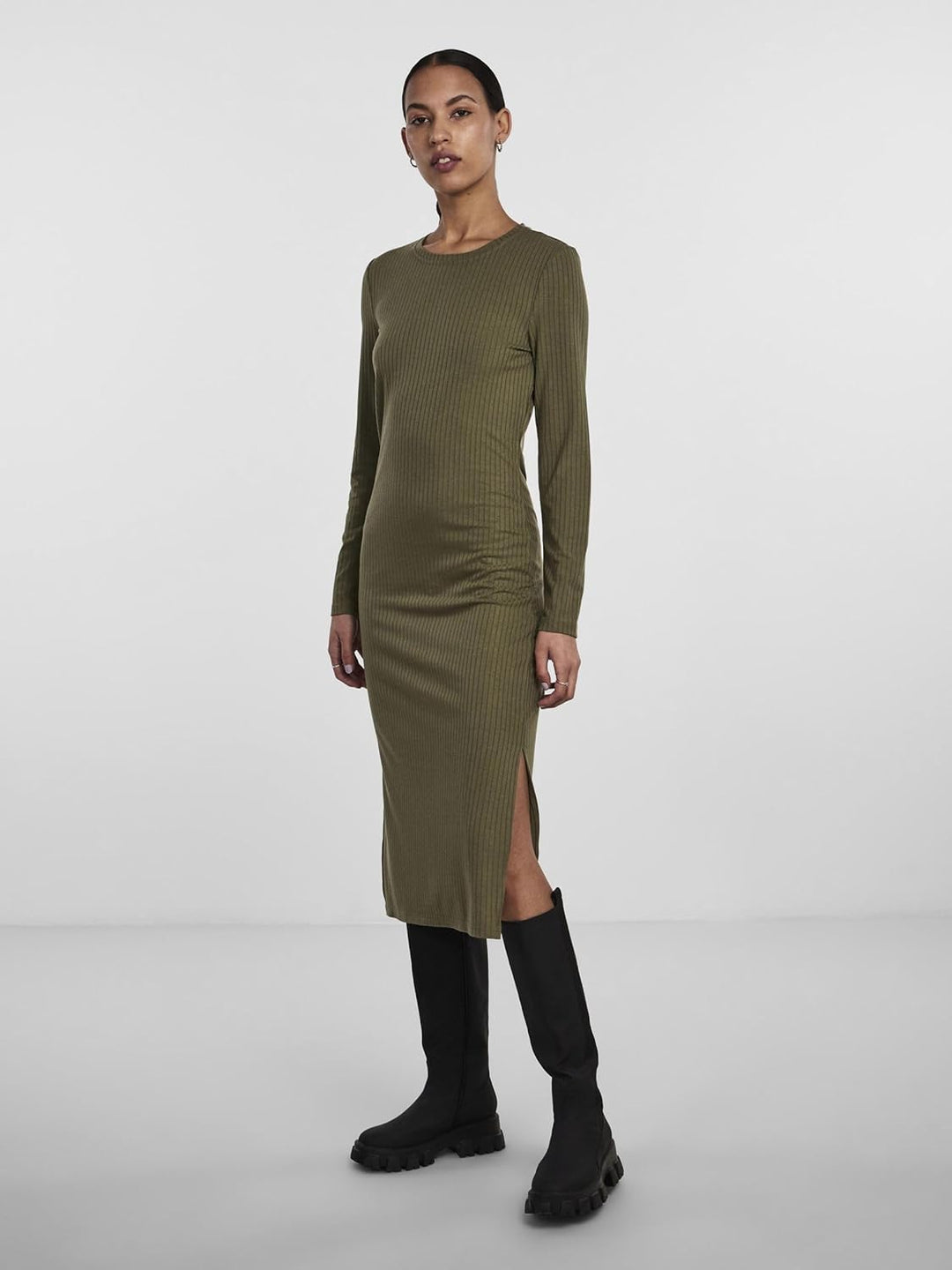 PIECES Female Midikleid PCKYLIE S Deep Lichen Green, S Deep Lichen Green
