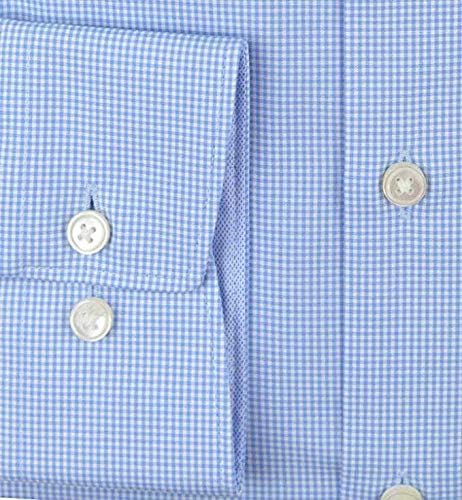 OLYMP Luxor comfort fit Hemd Langarm Karo 40 Bleu 11, 40 Bleu 11