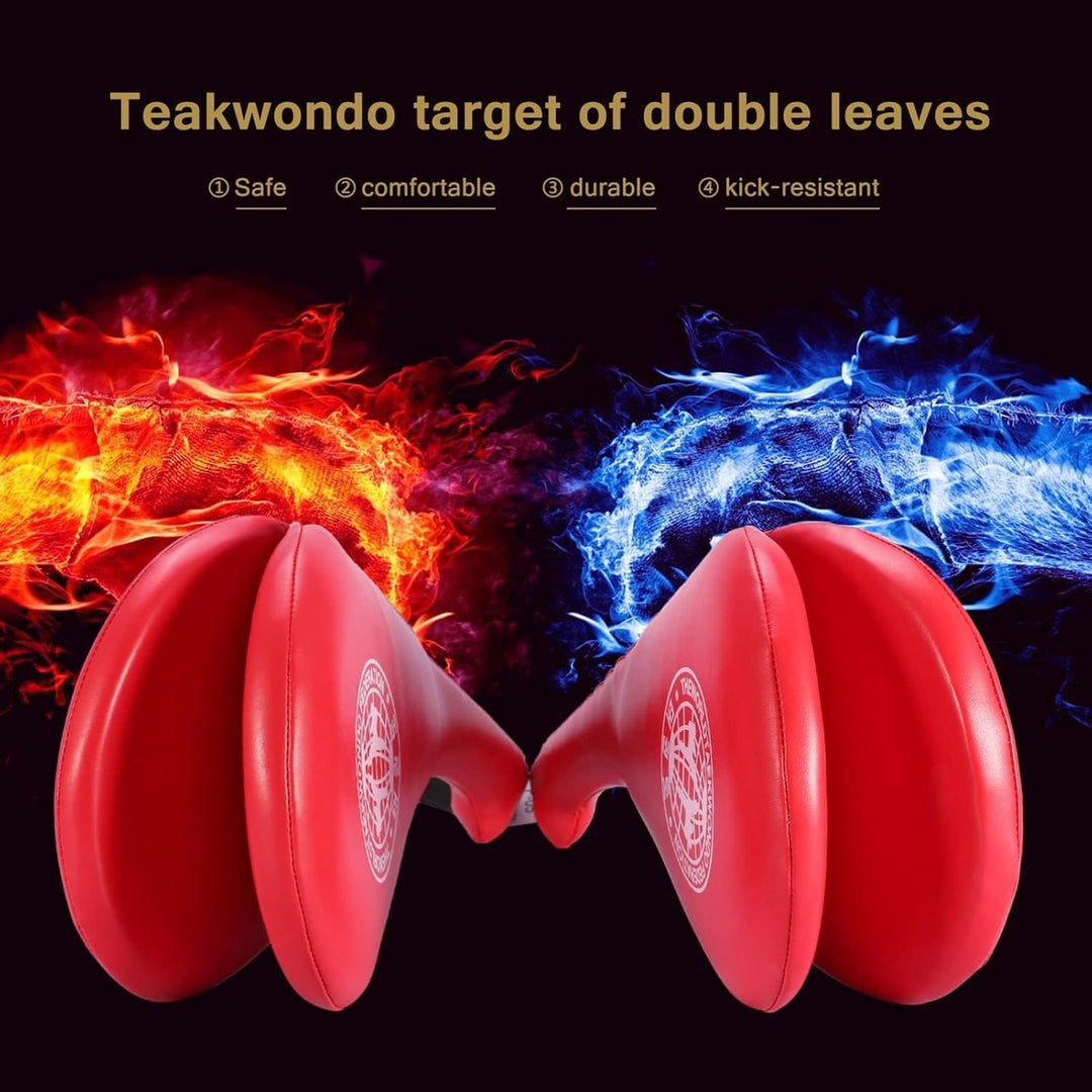1 Pack Taekwondo Kick Pads, Flexible Kickboxing Striking Target Pads Kicking Target Pads Double Stri