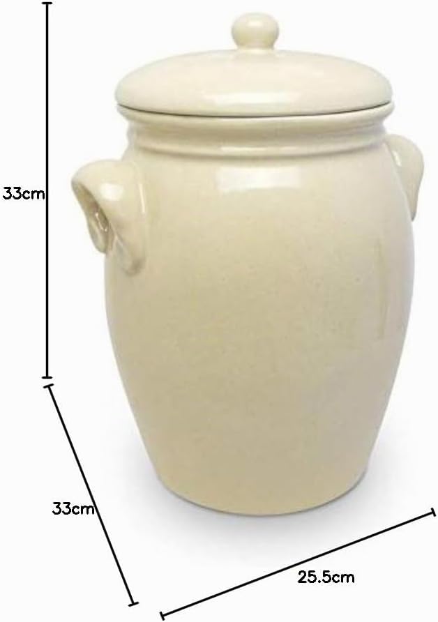 Original K&amp;K Rumtopf 7,0 Liter beige - Form 2 / Mehrzwecktopf/Keramiktopf