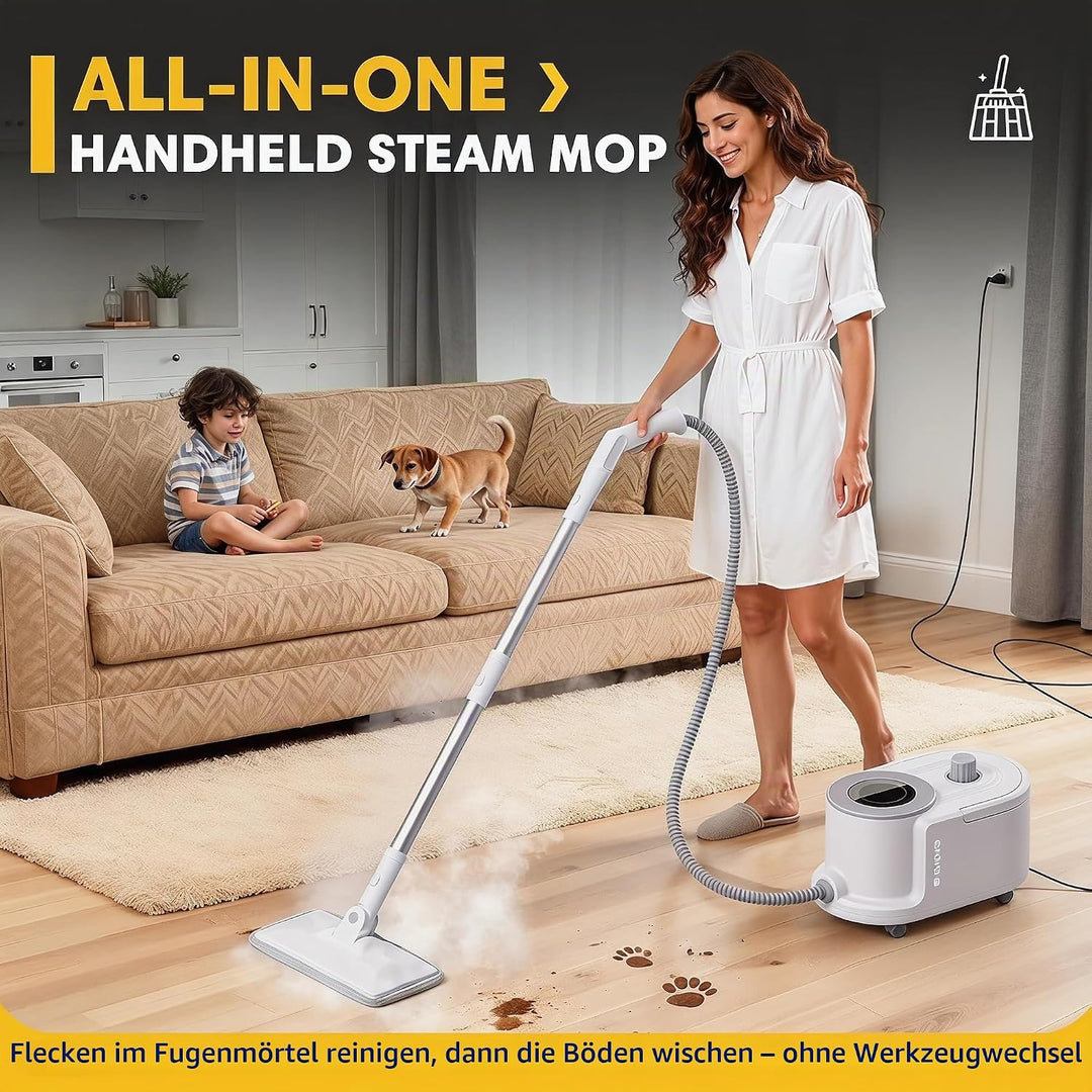 Dampfreiniger Boden Steam Cleaner 5 Bar 2000w Dampfreiniger FüR Alles Auto Hochdruck Dampfente Steam