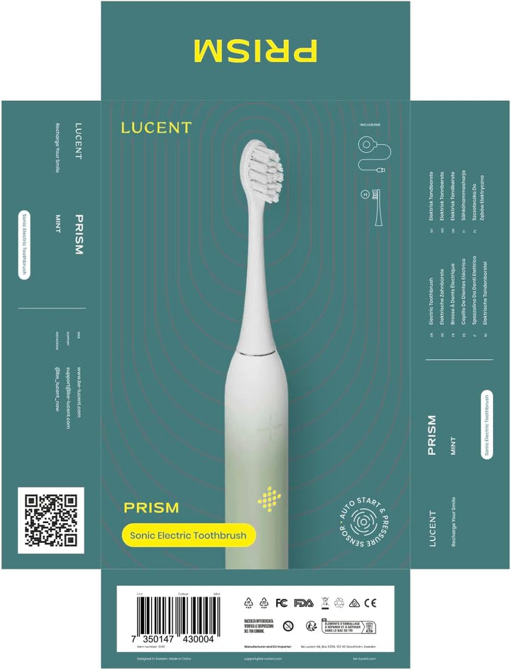 Prism Sonic Electric Toothbrush Minze, Minze
