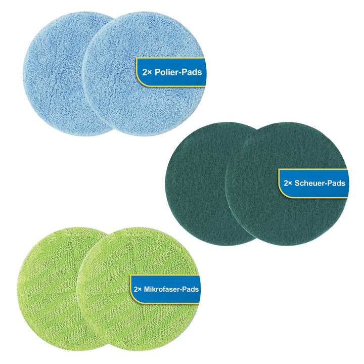Hurricane Floating Mop Ersatz-Pads – Mikrofaser-Pads für den Akku Wischer Floating Mop – saugfähige