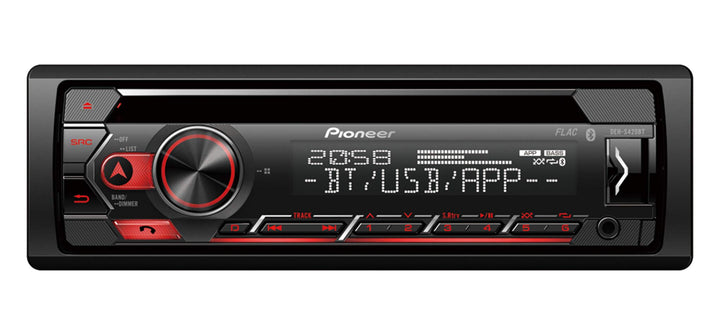 Pioneer DEH-S420BT | 1DIN Autoradio | CD-Tuner mit RDS | Bluetooth | MP3 | USB und AUX-Eingang | Fre