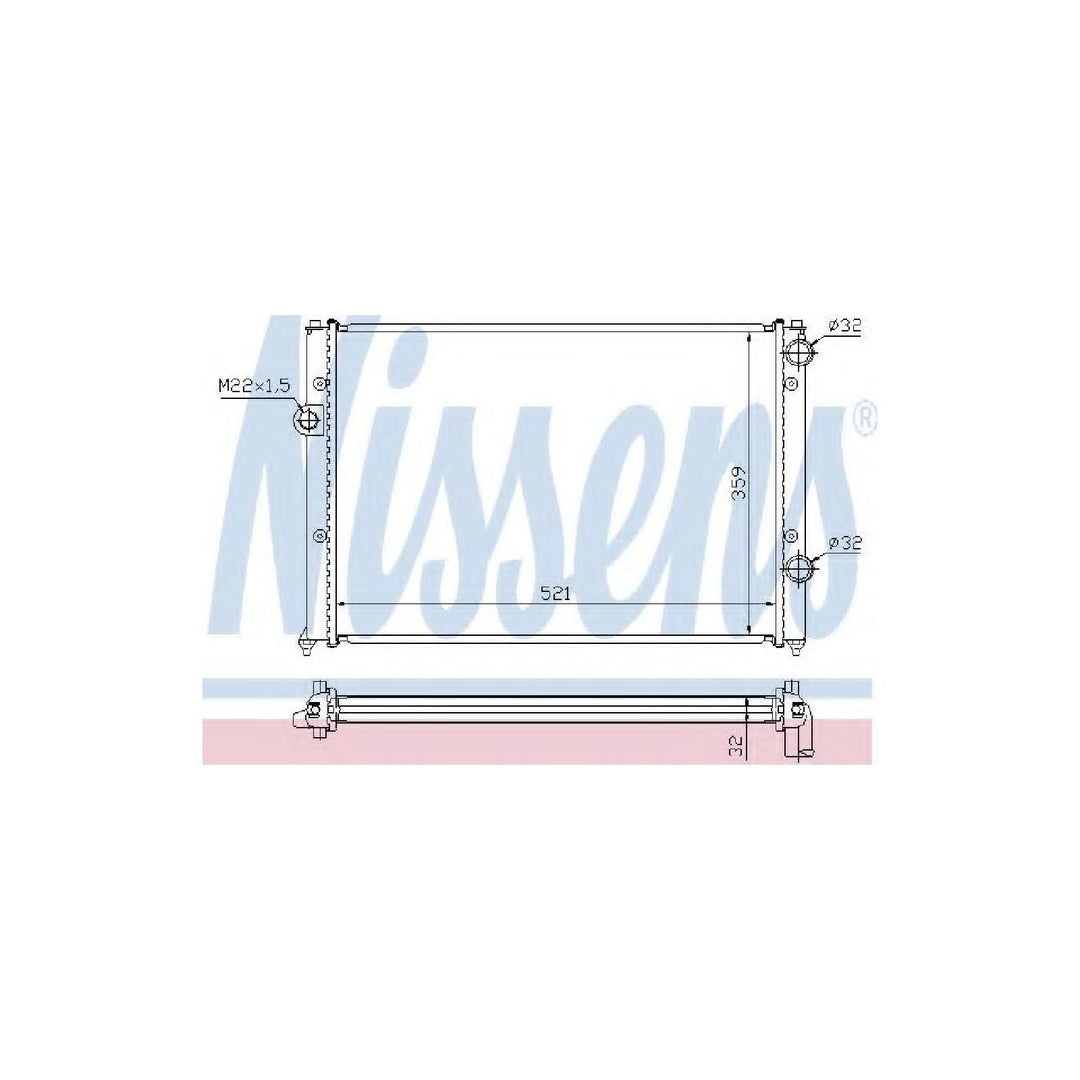 Nissens 652511 Kühler, Motorkühlung